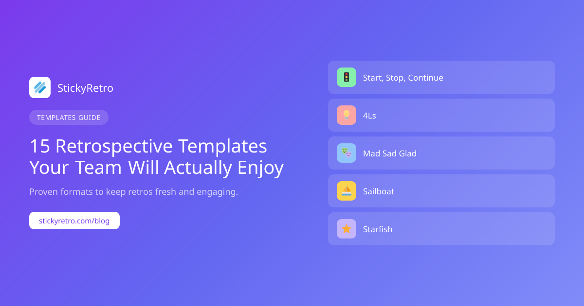 15 Retrospective Templates Your Team Will Actually Enjoy
